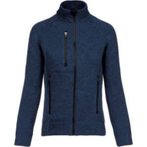 Damen Melange Strickfleece Jacke - Reklamnepredmety