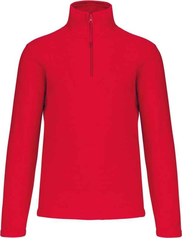Enzo Microfleece-Pullover mit 1/4-Reißverschluss