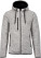 Melange Kariban ProAct Herren-Strickfleecejacke mit Kapuze - image-313425 - variant 