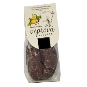 Schweinswurst mit Parmesankäse - Reklamnepredmety