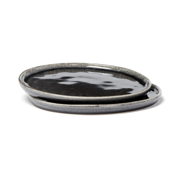 Nomimono 26,5cm Teller, 2er-Set, schwarz