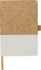 Linkovaný zápisník, 80 stran, obálka je kombinace korku a bavlny
