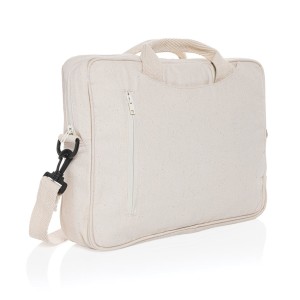 Laluka AWARE™ 15.4" Laptop-Tasche aus recycelter Baumwolle, anthrazit - Reklamnepredmety