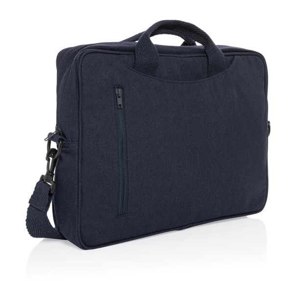Laluka AWARE™ 15.4" Laptop-Tasche aus recycelter Baumwolle, anthrazit