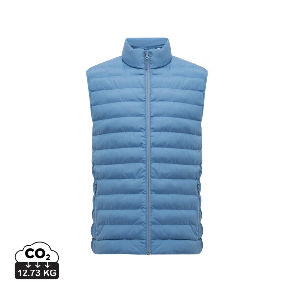Iqoniq Meru Herren Bodywarmer aus recyceltem Polyester, Silbergrau