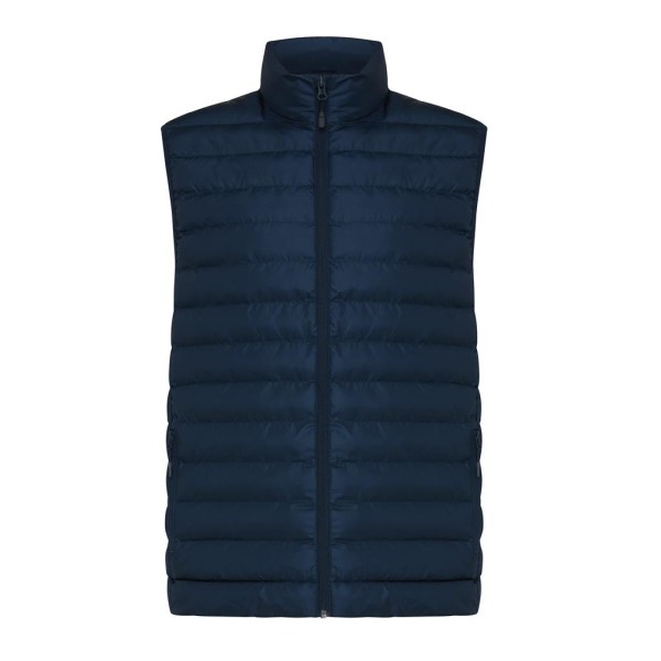 Iqoniq Meru Herren Bodywarmer aus recyceltem Polyester, Silbergrau