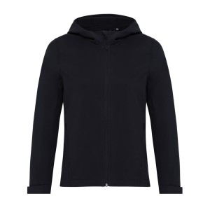 Iqoniq Makalu Damen Softshelljacke aus recyceltem Polyester, vulcano heather grey - Reklamnepredmety