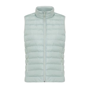 Iqoniq Meru Damen Bodywarmer aus recyceltem Polyester, beige - Reklamnepredmety