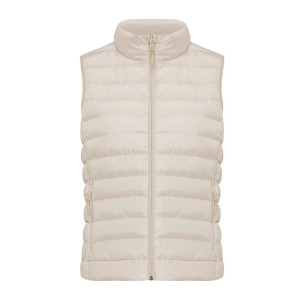 Iqoniq Meru Damen Bodywarmer aus recyceltem Polyester, beige - Reklamnepredmety