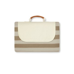 VINGA Alba GRS rPET kleine Picknickdecke, navy blau - Reklamnepredmety