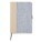 VINGA Albon A5-Notizbuch aus GRS recyceltem Filz, grau - v773012__b_1 - variant XD V773012