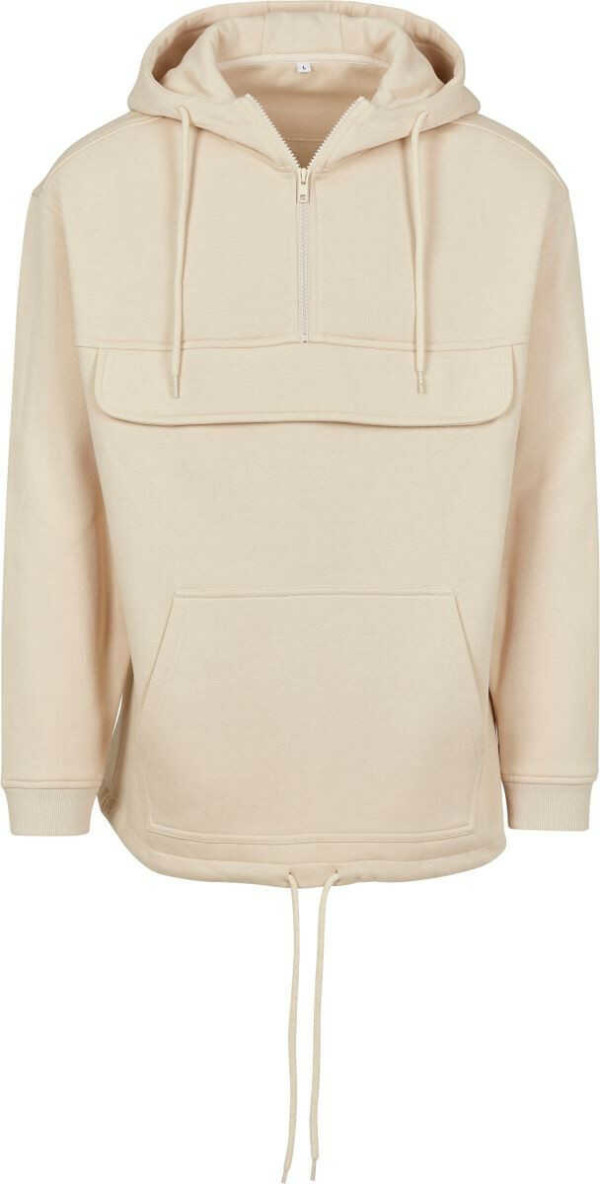 Sweatshirt mit Kapuze und 1/4-Reißverschluss BY 098