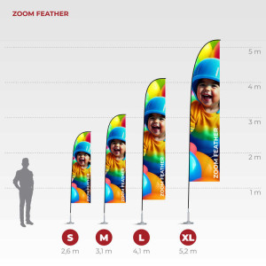 Outdoor-Flagge Beachflag Feather - Reklamnepredmety