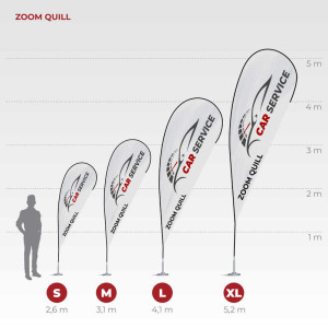 Beachflag Quill Outdoor-Flagge - Reklamnepredmety