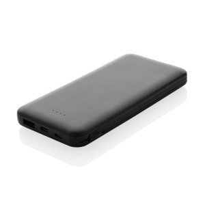 Lockhart 10.000mAh Powerbank aus RCS Kunststoff, schwarz - Reklamnepredmety