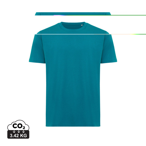 Iqoniq Sierra Lightweight T-Shirt aus recycelter Baumwolle, ungefärbte helles Grün