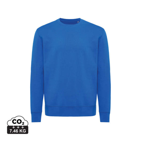 Iqoniq Etosha Lightweight Sweater aus recycelter Baumwolle, ungefärbte helles Anthrazit