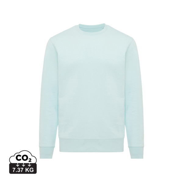Iqoniq Etosha Lightweight Sweater aus recycelter Baumwolle, ungefärbte helles Anthrazit