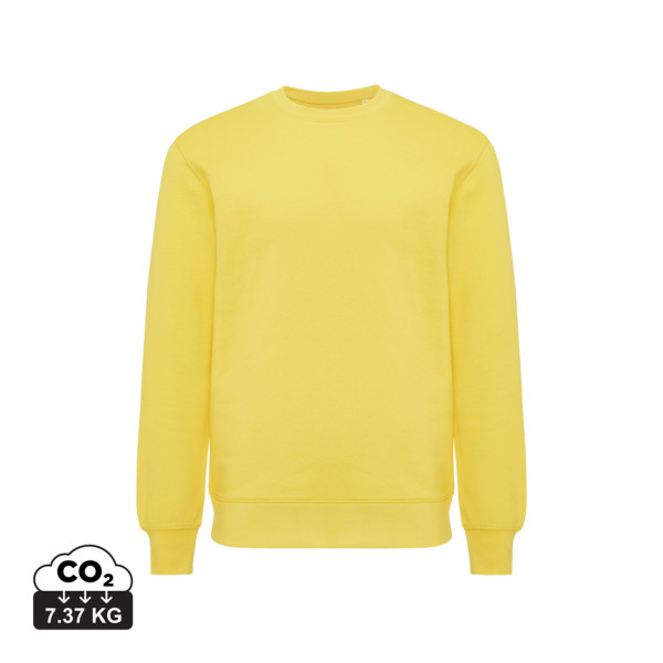Iqoniq Etosha Lightweight Sweater aus recycelter Baumwolle, ungefärbte helles Anthrazit