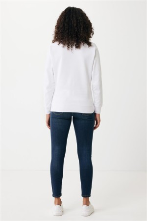 Iqoniq Etosha Lightweight Sweater aus recycelter Baumwolle, ungefärbte helles Anthrazit - Reklamnepredmety
