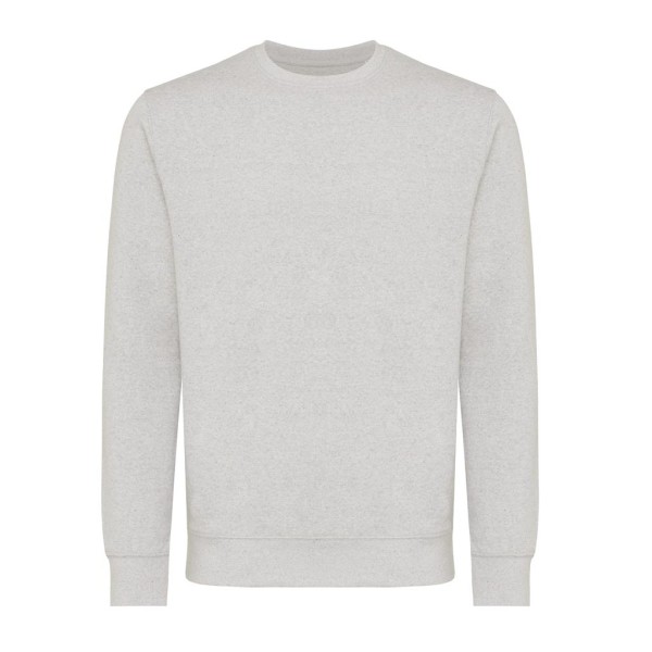 Iqoniq Etosha Lightweight Sweater aus recycelter Baumwolle, ungefärbte helles Anthrazit