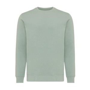Iqoniq Etosha Lightweight Sweater aus recycelter Baumwolle, ungefärbte helles Anthrazit - Reklamnepredmety