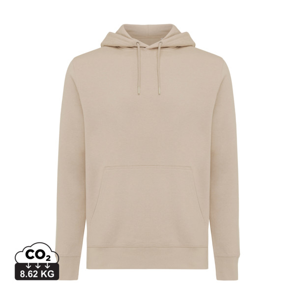 Iqoniq Rila Lightweight Hoodie aus recycelter Baumwolle, ungefärbte helles Grau