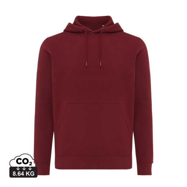 Iqoniq Rila Lightweight Hoodie aus recycelter Baumwolle, ungefärbte helles Grau