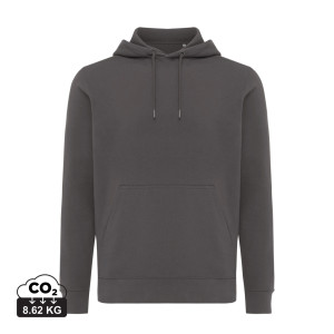 Iqoniq Rila Lightweight Hoodie aus recycelter Baumwolle, ungefärbte helles Grau - Reklamnepredmety