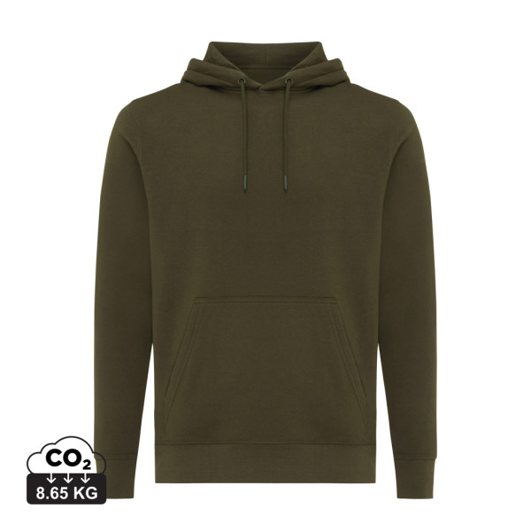 Iqoniq Rila Lightweight Hoodie aus recycelter Baumwolle, ungefärbte helles Grau