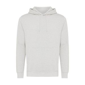 Iqoniq Rila Lightweight Hoodie aus recycelter Baumwolle, ungefärbte helles Grau - Reklamnepredmety
