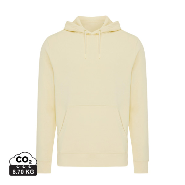 Iqoniq Rila Lightweight Hoodie aus recycelter Baumwolle, ungefärbte helles Grau