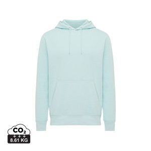 Iqoniq Rila Lightweight Hoodie aus recycelter Baumwolle, ungefärbte helles Grau - Reklamnepredmety