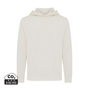 Iqoniq Rila Lightweight Hoodie aus recycelter Baumwolle, ungefärbte helles Grau - Reklamnepredmety