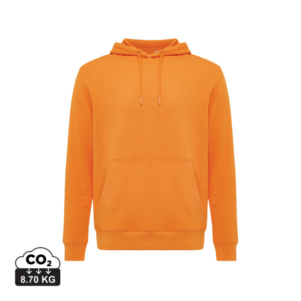Iqoniq Rila Lightweight Hoodie aus recycelter Baumwolle, ungefärbte helles Grau