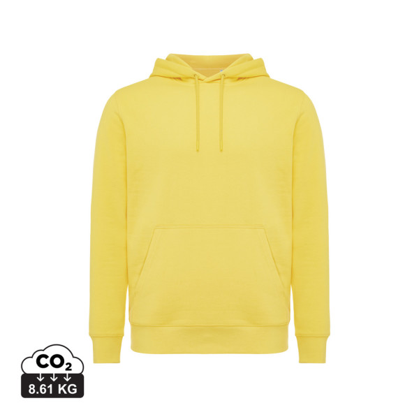Iqoniq Rila Lightweight Hoodie aus recycelter Baumwolle, ungefärbte helles Grau