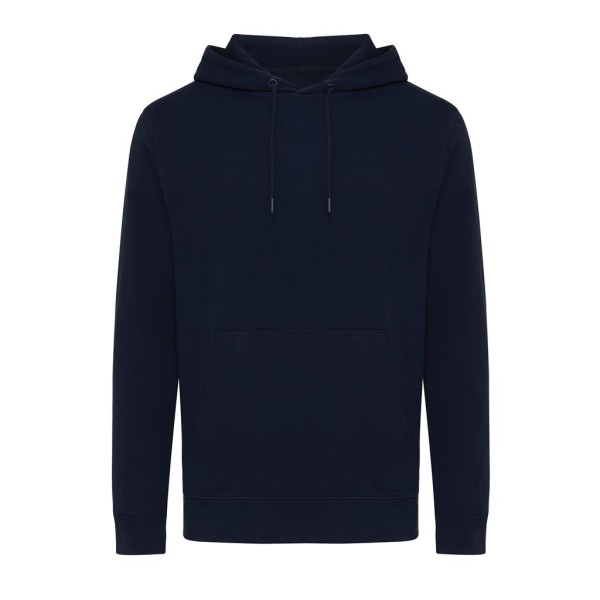 Iqoniq Rila Lightweight Hoodie aus recycelter Baumwolle, ungefärbte helles Grau
