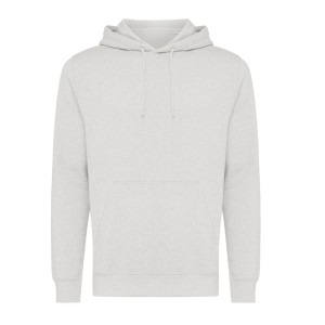 Iqoniq Rila Lightweight Hoodie aus recycelter Baumwolle, ungefärbte helles Grau - Reklamnepredmety