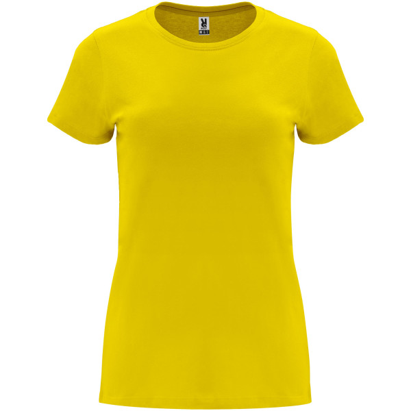 Capri-Damen-Kurzarm-T-Shirt