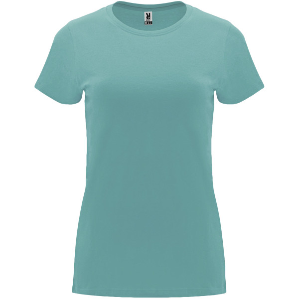Capri-Damen-Kurzarm-T-Shirt