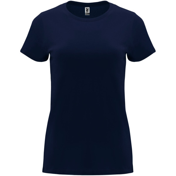 Capri-Damen-Kurzarm-T-Shirt