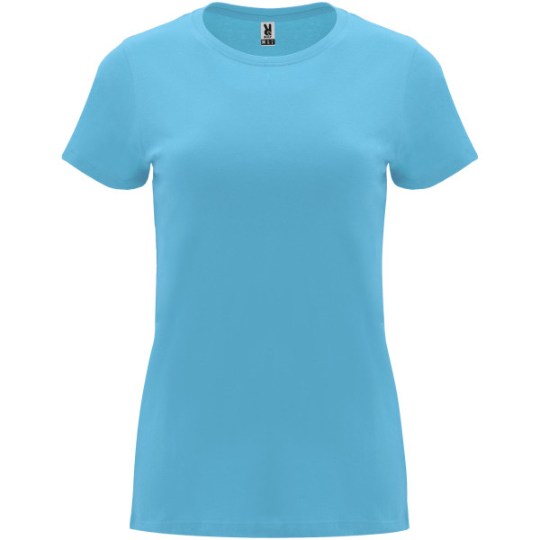 Capri-Damen-Kurzarm-T-Shirt