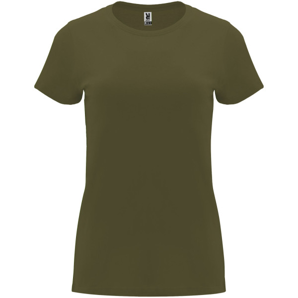 Capri-Damen-Kurzarm-T-Shirt