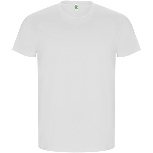 Goldenes Herren-T-Shirt mit kurzen Ärmeln