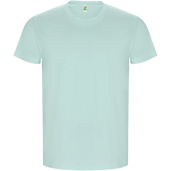 Goldenes Herren-T-Shirt mit kurzen Ärmeln