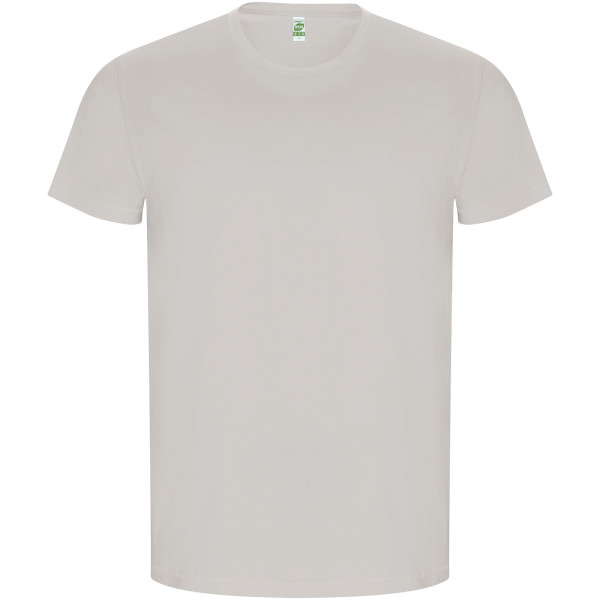 Goldenes Herren-T-Shirt mit kurzen Ärmeln