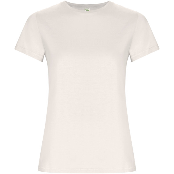 Goldenes Damen-T-Shirt mit kurzen Ärmeln