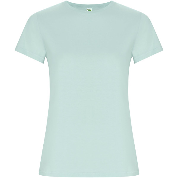 Goldenes Damen-T-Shirt mit kurzen Ärmeln