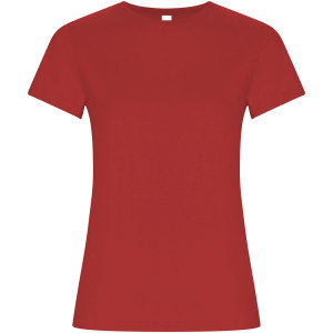 Goldenes Damen-T-Shirt mit kurzen Ärmeln - Reklamnepredmety