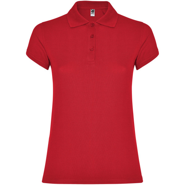 Star Kurzarm-Poloshirt für Damen